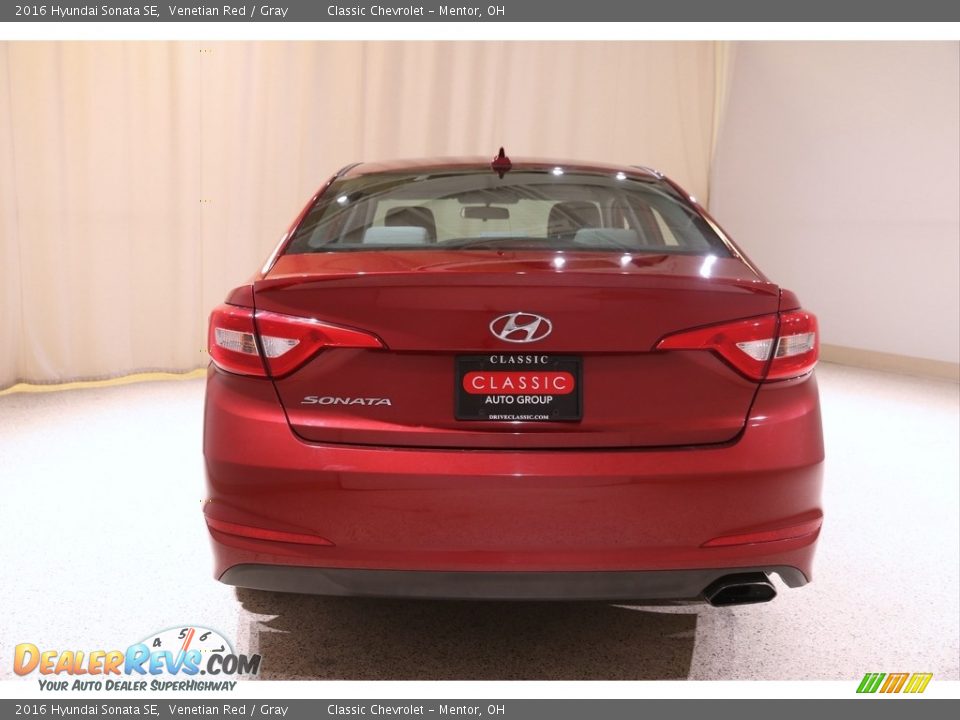 2016 Hyundai Sonata SE Venetian Red / Gray Photo #16