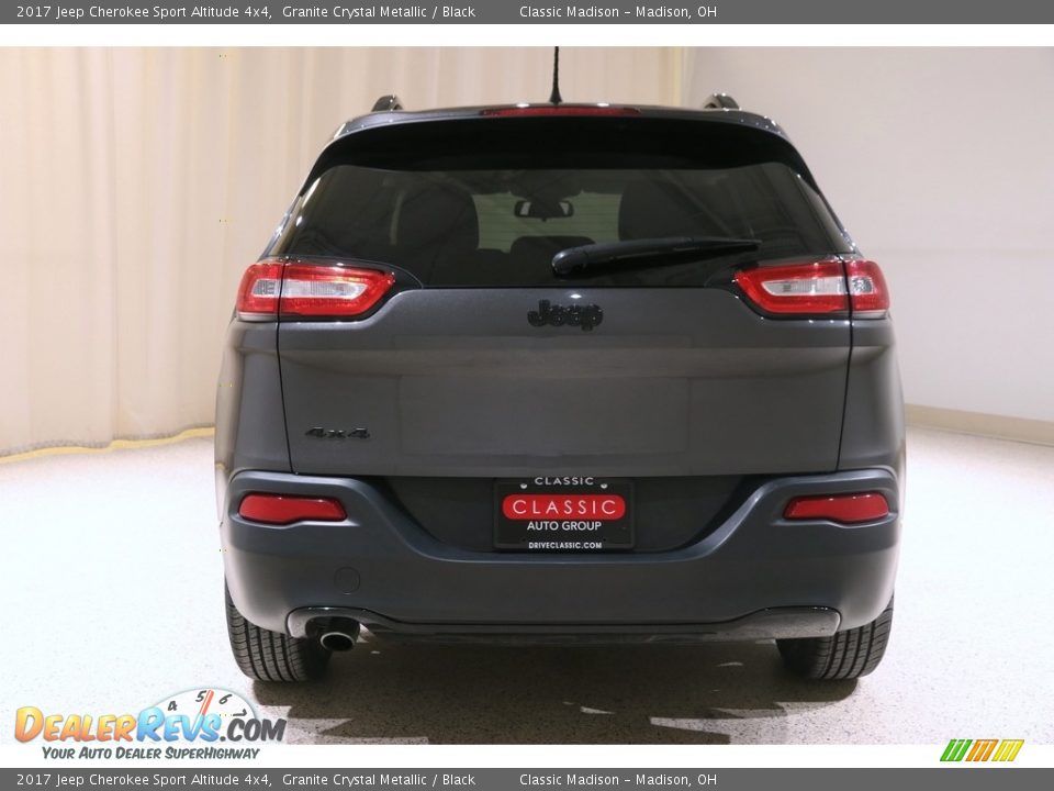 2017 Jeep Cherokee Sport Altitude 4x4 Granite Crystal Metallic / Black Photo #20