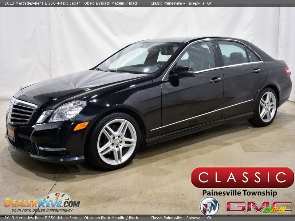 2013 Mercedes-Benz E 350 4Matic Sedan Obsidian Black Metallic / Black Photo #1