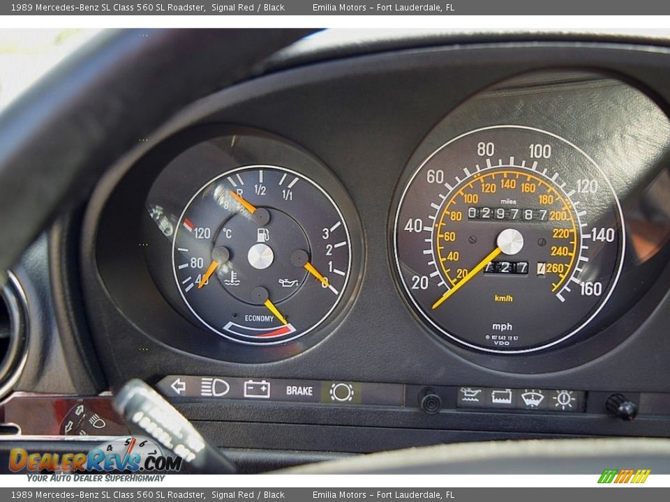 1989 Mercedes-Benz SL Class 560 SL Roadster Gauges Photo #78