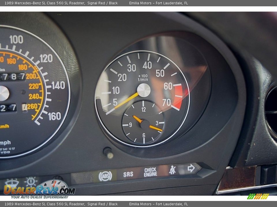 1989 Mercedes-Benz SL Class 560 SL Roadster Gauges Photo #79