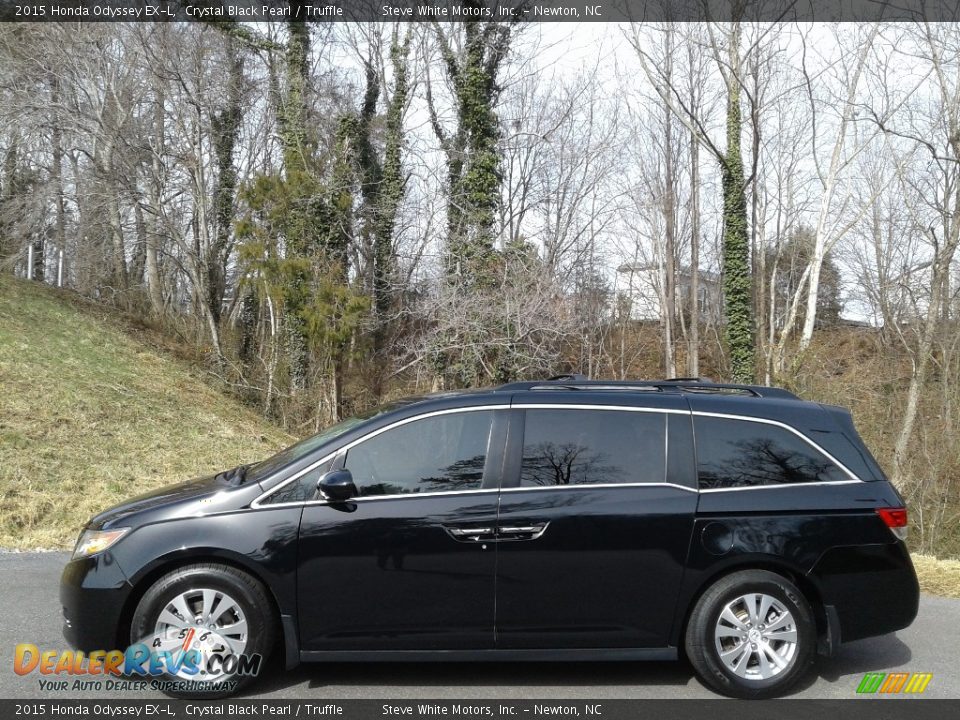 2015 Honda Odyssey EX-L Crystal Black Pearl / Truffle Photo #1