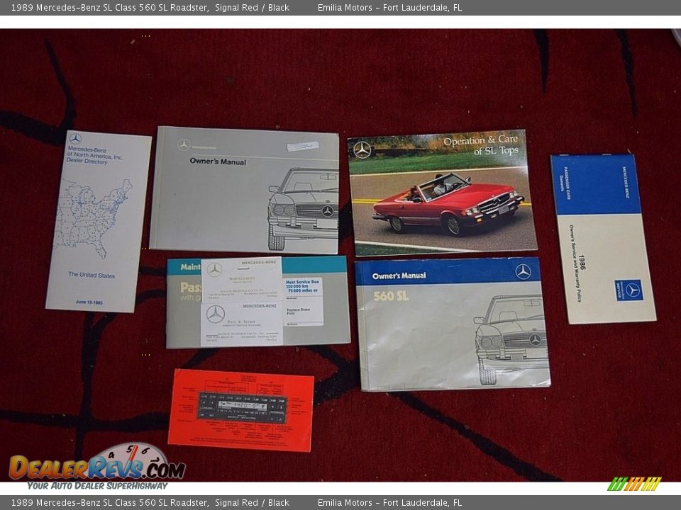 Books/Manuals of 1989 Mercedes-Benz SL Class 560 SL Roadster Photo #83