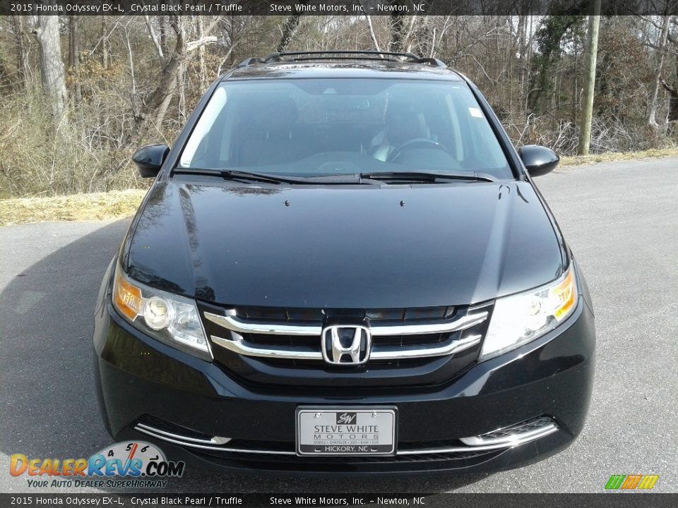 2015 Honda Odyssey EX-L Crystal Black Pearl / Truffle Photo #4