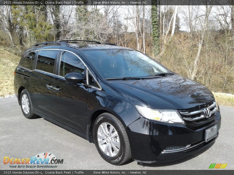 2015 Honda Odyssey EX-L Crystal Black Pearl / Truffle Photo #5