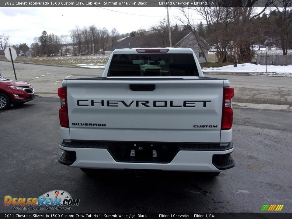2021 Chevrolet Silverado 1500 Custom Crew Cab 4x4 Summit White / Jet Black Photo #7