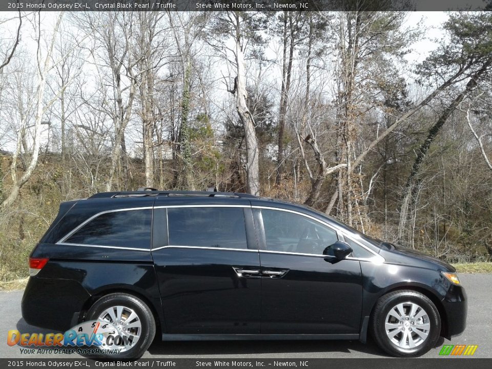 2015 Honda Odyssey EX-L Crystal Black Pearl / Truffle Photo #6