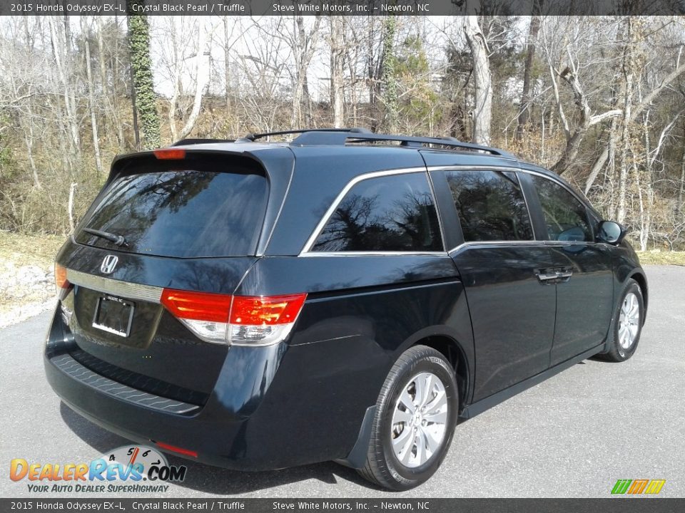 2015 Honda Odyssey EX-L Crystal Black Pearl / Truffle Photo #7