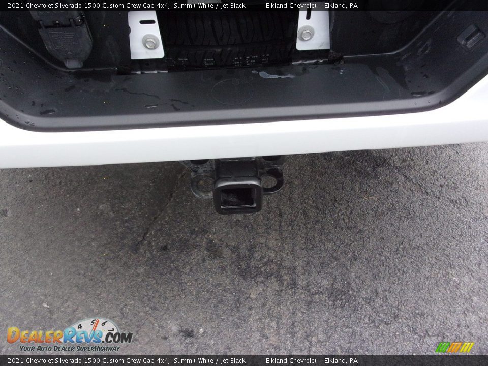 2021 Chevrolet Silverado 1500 Custom Crew Cab 4x4 Summit White / Jet Black Photo #9