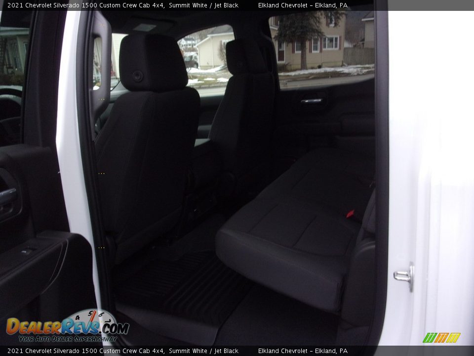2021 Chevrolet Silverado 1500 Custom Crew Cab 4x4 Summit White / Jet Black Photo #15