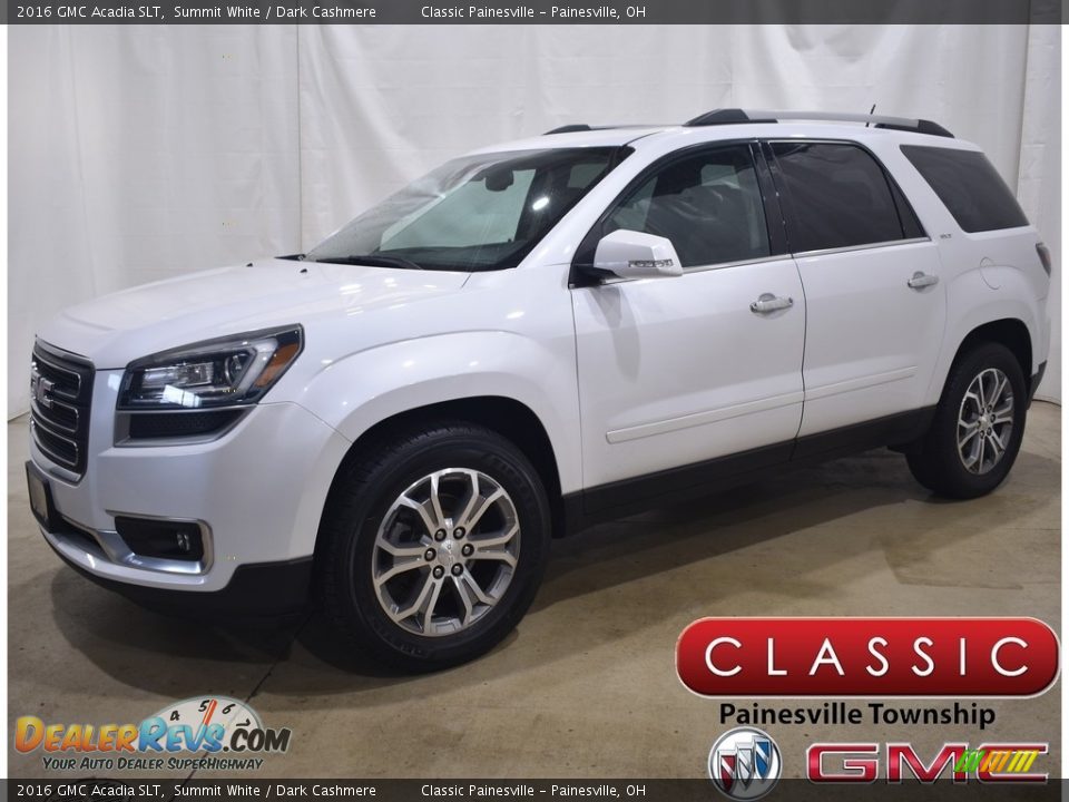 2016 GMC Acadia SLT Summit White / Dark Cashmere Photo #1