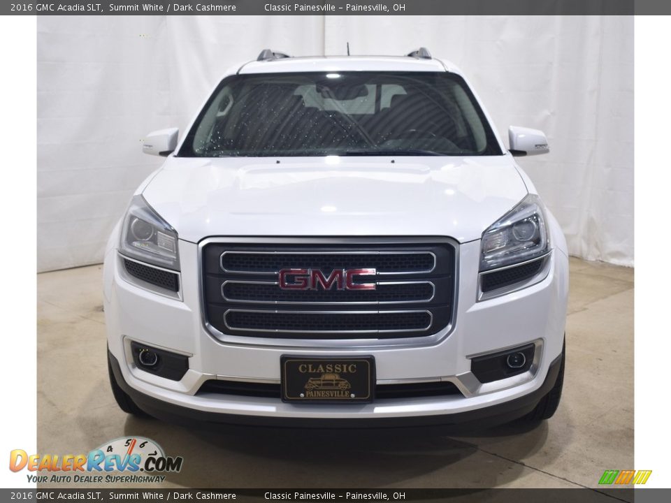 2016 GMC Acadia SLT Summit White / Dark Cashmere Photo #4