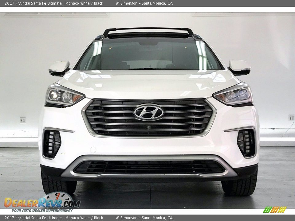 2017 Hyundai Santa Fe Ultimate Monaco White / Black Photo #2