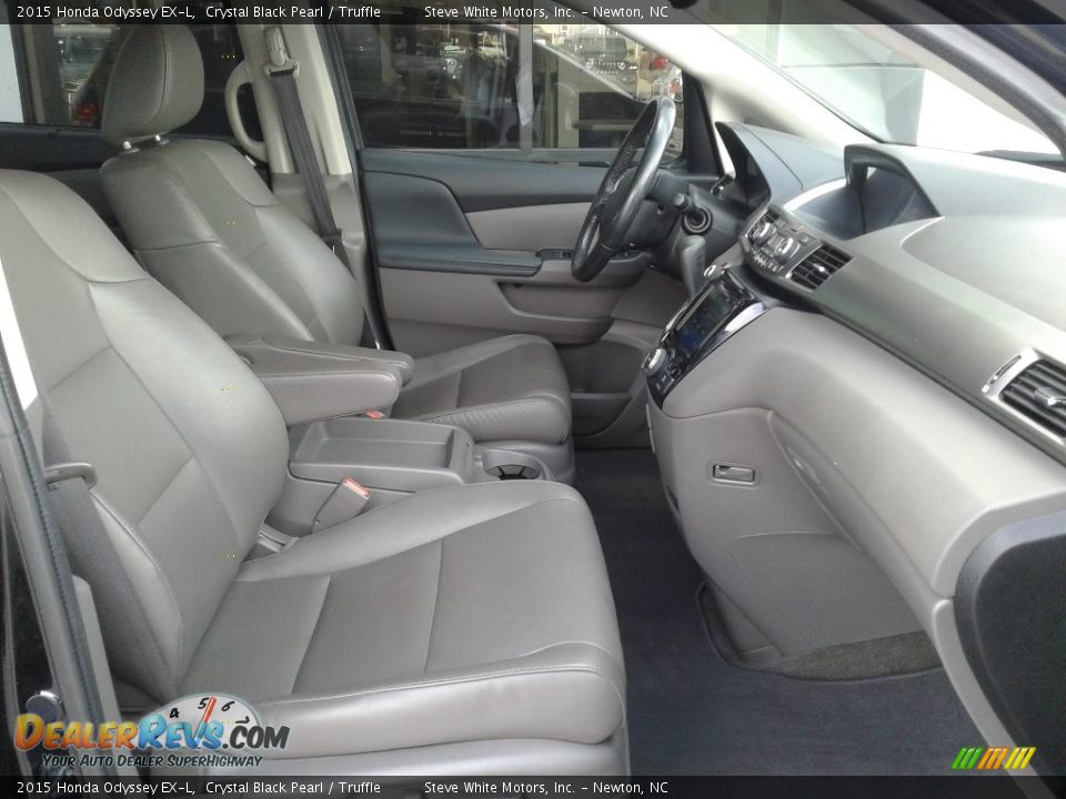 2015 Honda Odyssey EX-L Crystal Black Pearl / Truffle Photo #18