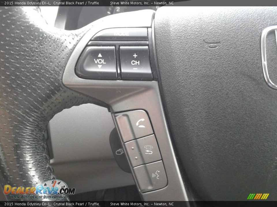 2015 Honda Odyssey EX-L Crystal Black Pearl / Truffle Photo #21