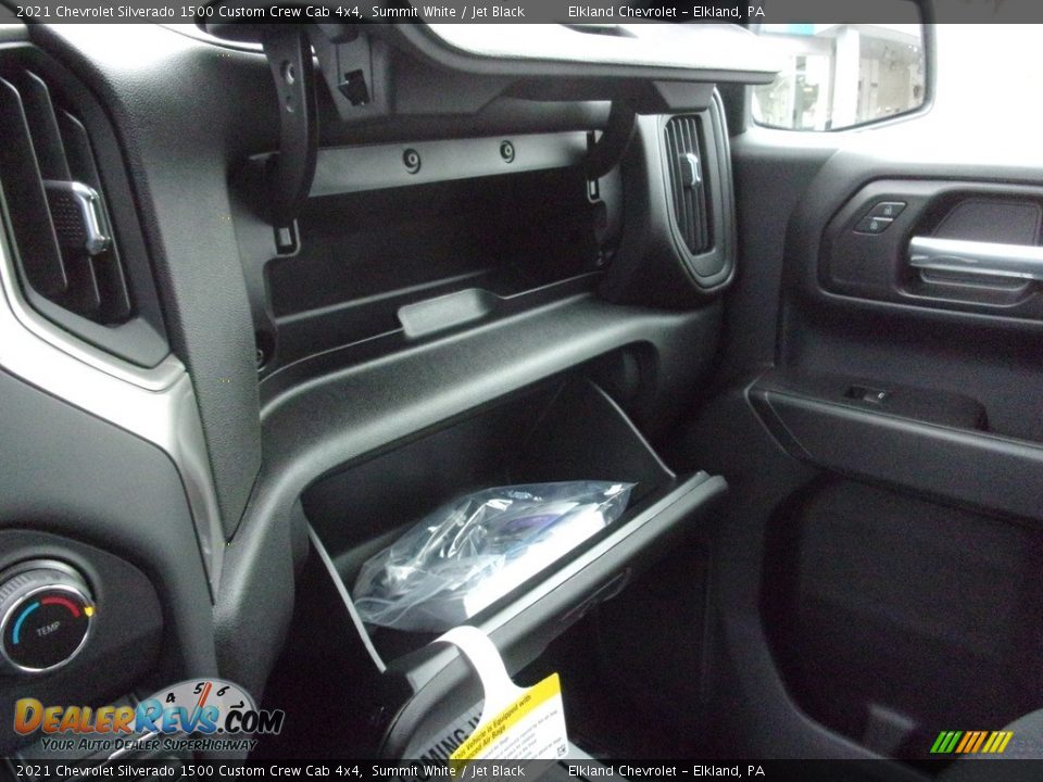 2021 Chevrolet Silverado 1500 Custom Crew Cab 4x4 Summit White / Jet Black Photo #27