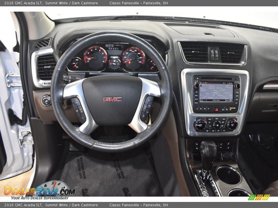 2016 GMC Acadia SLT Summit White / Dark Cashmere Photo #14