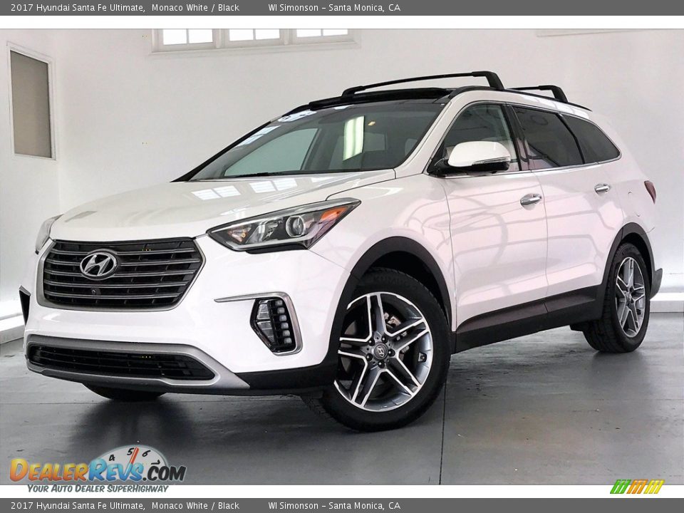 2017 Hyundai Santa Fe Ultimate Monaco White / Black Photo #12