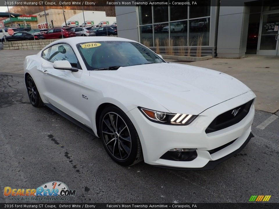 2016 Ford Mustang GT Coupe Oxford White / Ebony Photo #8