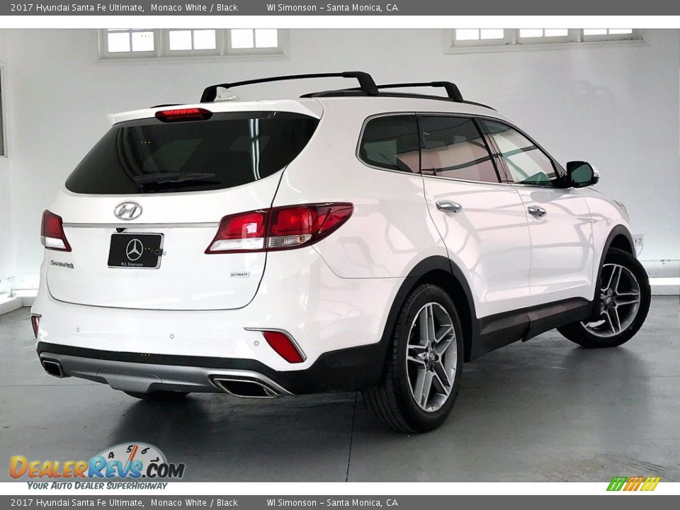 2017 Hyundai Santa Fe Ultimate Monaco White / Black Photo #13