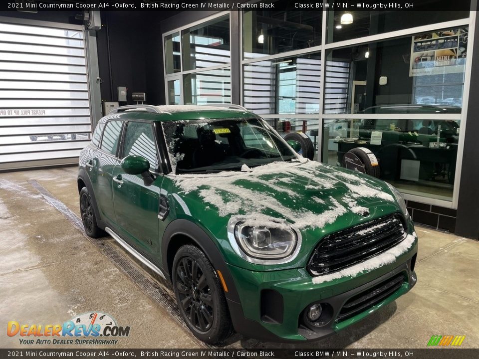 2021 Mini Countryman Cooper All4 -Oxford British Racing Green IV Metallic / Carbon Black Photo #1