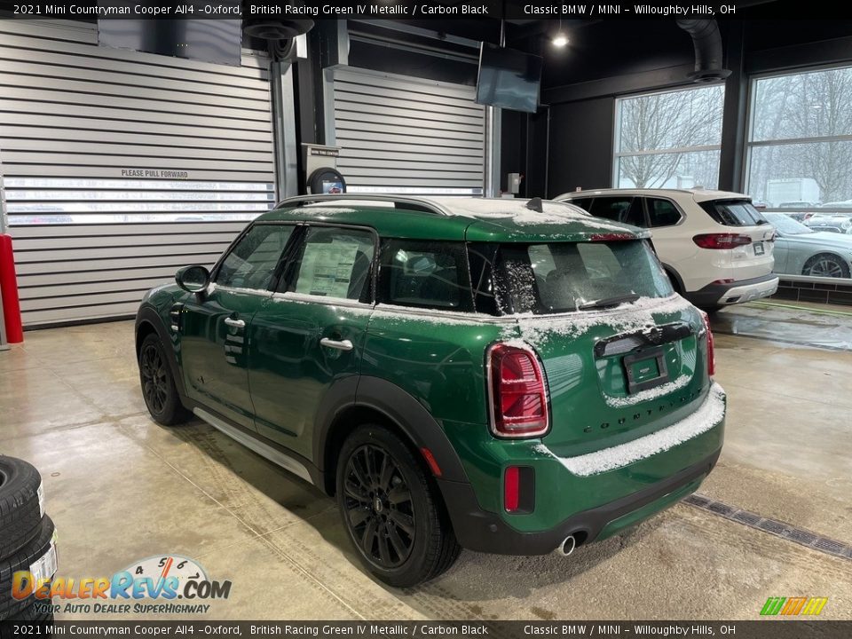 2021 Mini Countryman Cooper All4 -Oxford British Racing Green IV Metallic / Carbon Black Photo #2