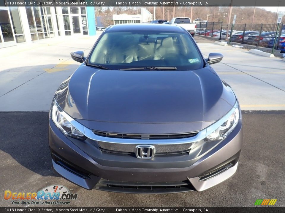 2018 Honda Civic LX Sedan Modern Steel Metallic / Gray Photo #5