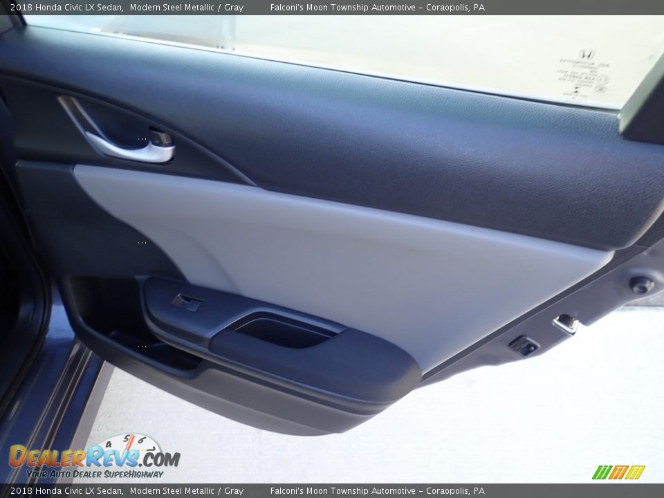 2018 Honda Civic LX Sedan Modern Steel Metallic / Gray Photo #11