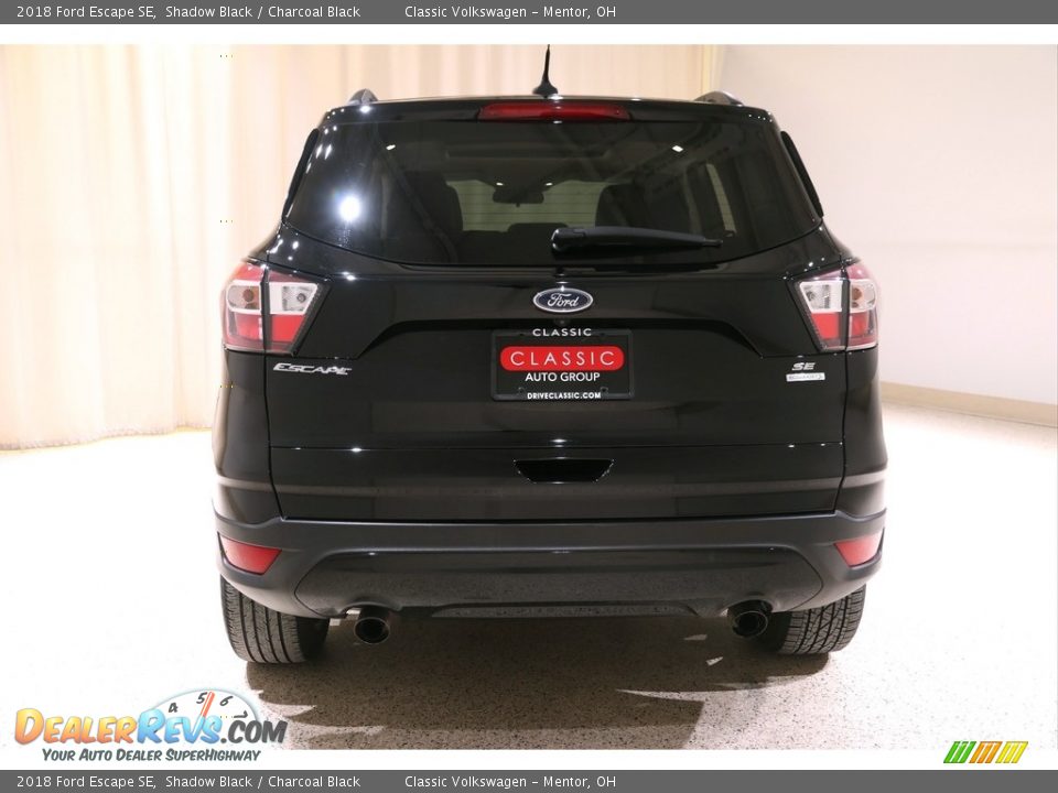 2018 Ford Escape SE Shadow Black / Charcoal Black Photo #18