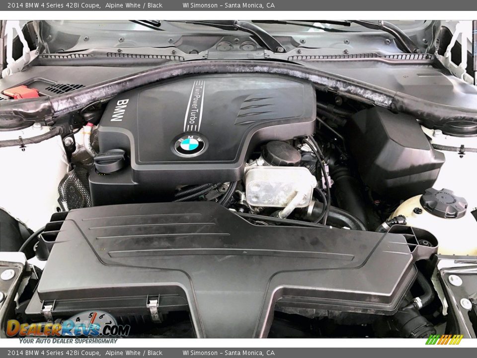 2014 BMW 4 Series 428i Coupe Alpine White / Black Photo #9