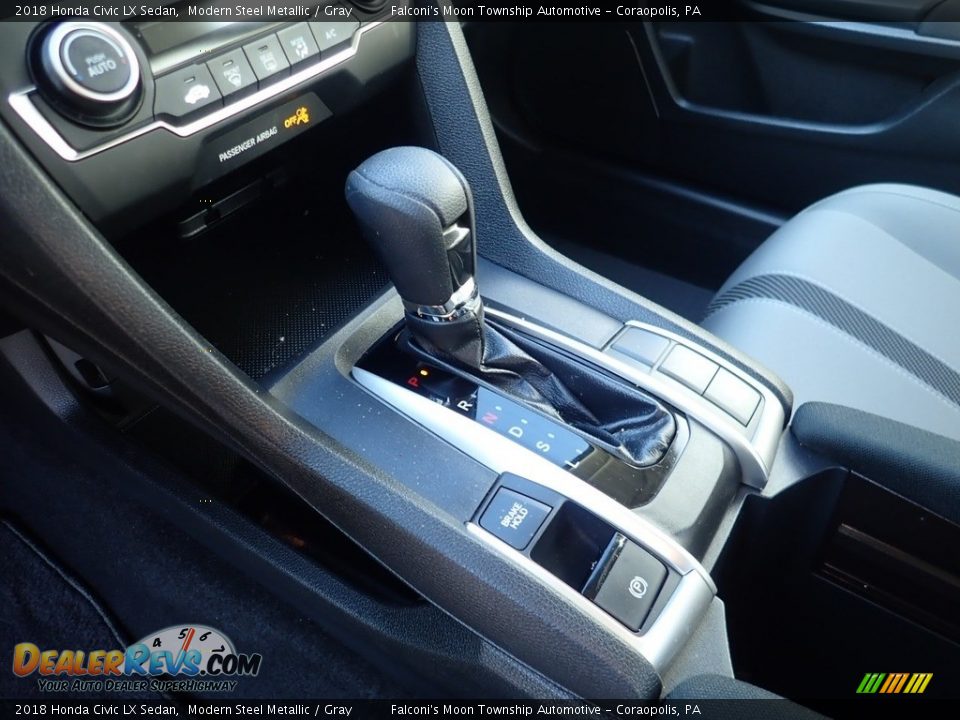 2018 Honda Civic LX Sedan Modern Steel Metallic / Gray Photo #18