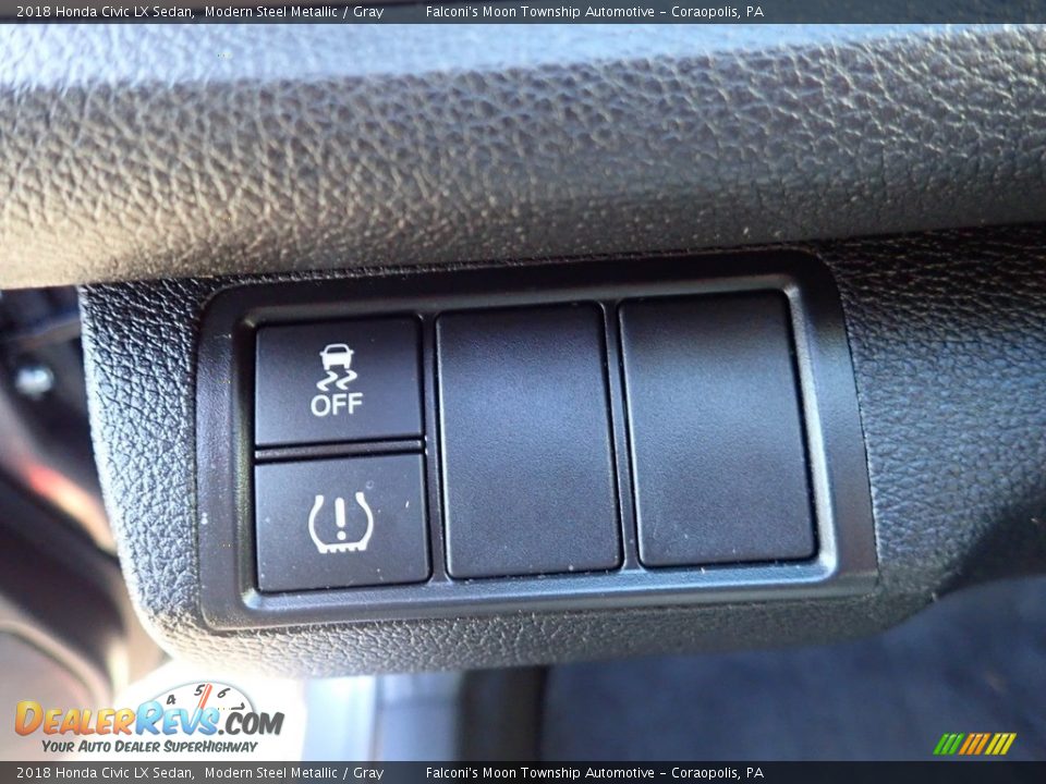 2018 Honda Civic LX Sedan Modern Steel Metallic / Gray Photo #21