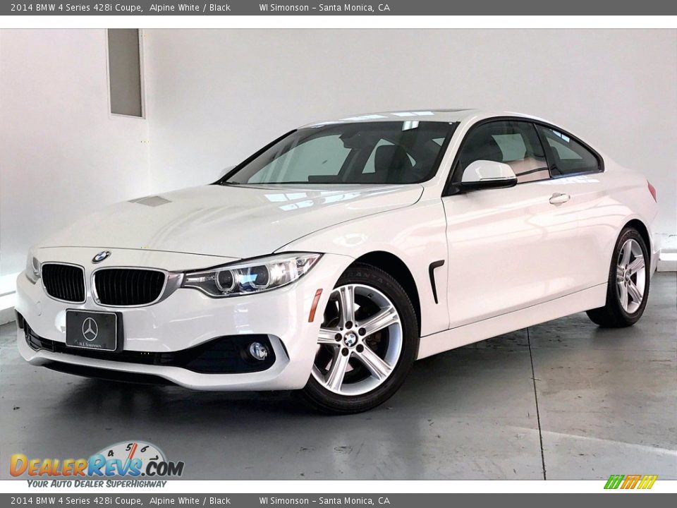 2014 BMW 4 Series 428i Coupe Alpine White / Black Photo #12