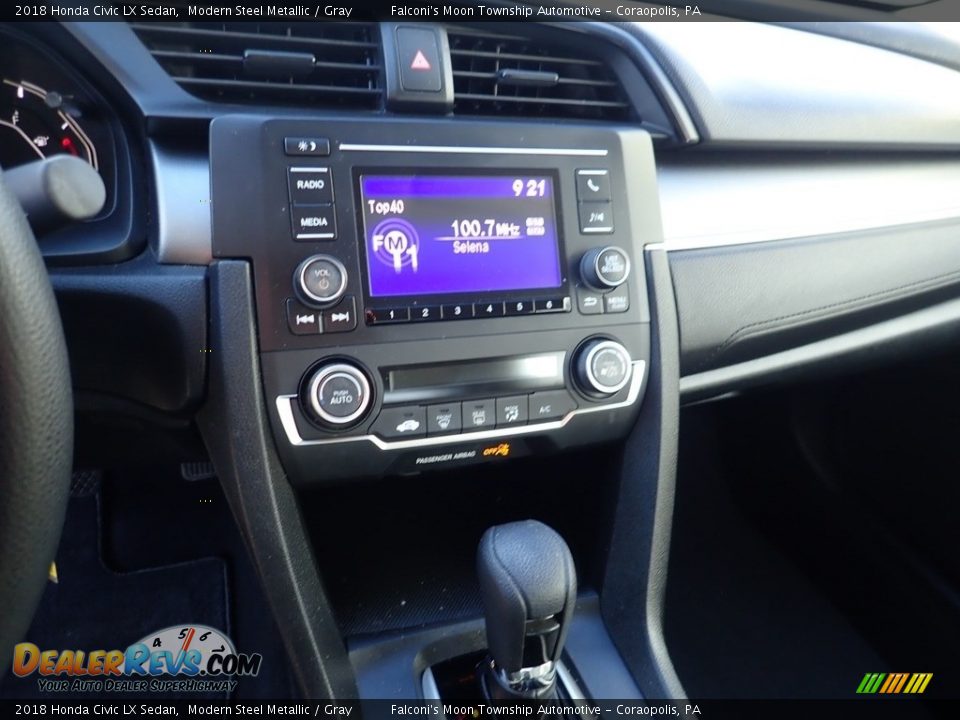 2018 Honda Civic LX Sedan Modern Steel Metallic / Gray Photo #22