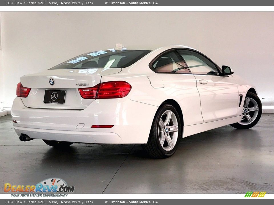 2014 BMW 4 Series 428i Coupe Alpine White / Black Photo #13