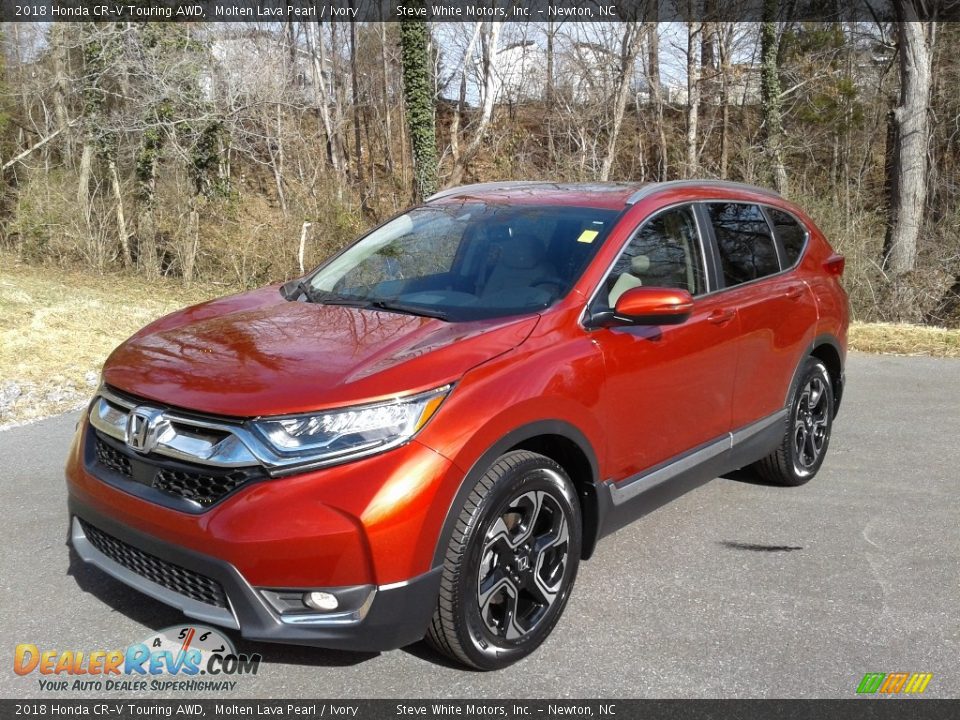 2018 Honda CR-V Touring AWD Molten Lava Pearl / Ivory Photo #2