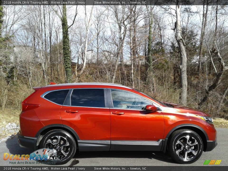 Molten Lava Pearl 2018 Honda CR-V Touring AWD Photo #5