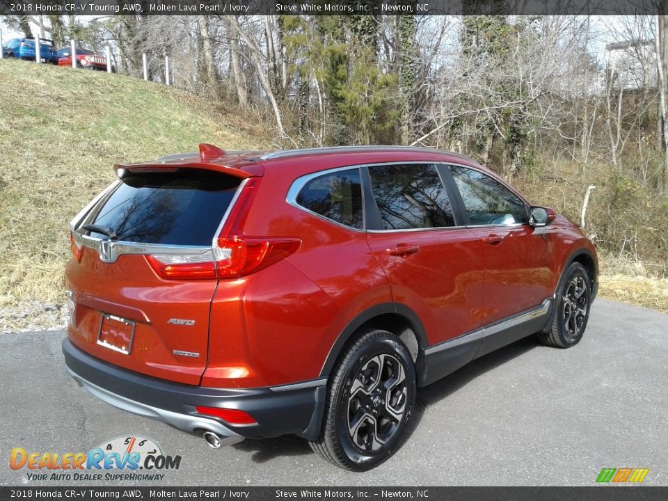 2018 Honda CR-V Touring AWD Molten Lava Pearl / Ivory Photo #6