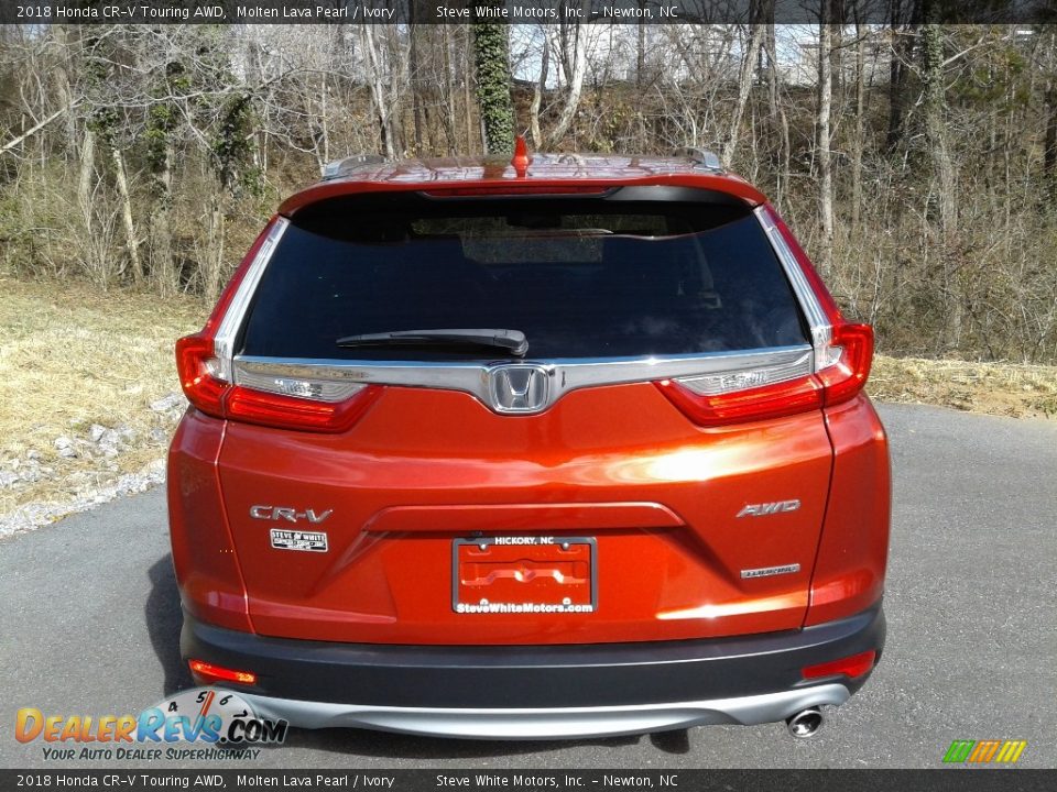 2018 Honda CR-V Touring AWD Molten Lava Pearl / Ivory Photo #7