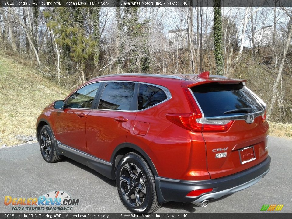 2018 Honda CR-V Touring AWD Molten Lava Pearl / Ivory Photo #8