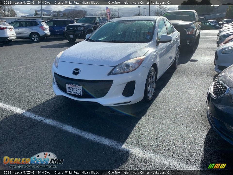 2013 Mazda MAZDA3 i SV 4 Door Crystal White Pearl Mica / Black Photo #2