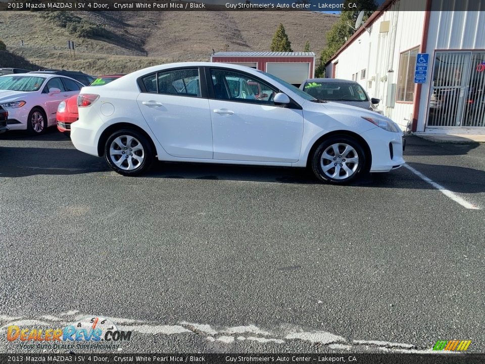 2013 Mazda MAZDA3 i SV 4 Door Crystal White Pearl Mica / Black Photo #3