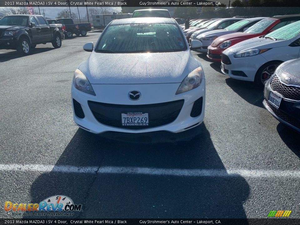 2013 Mazda MAZDA3 i SV 4 Door Crystal White Pearl Mica / Black Photo #4