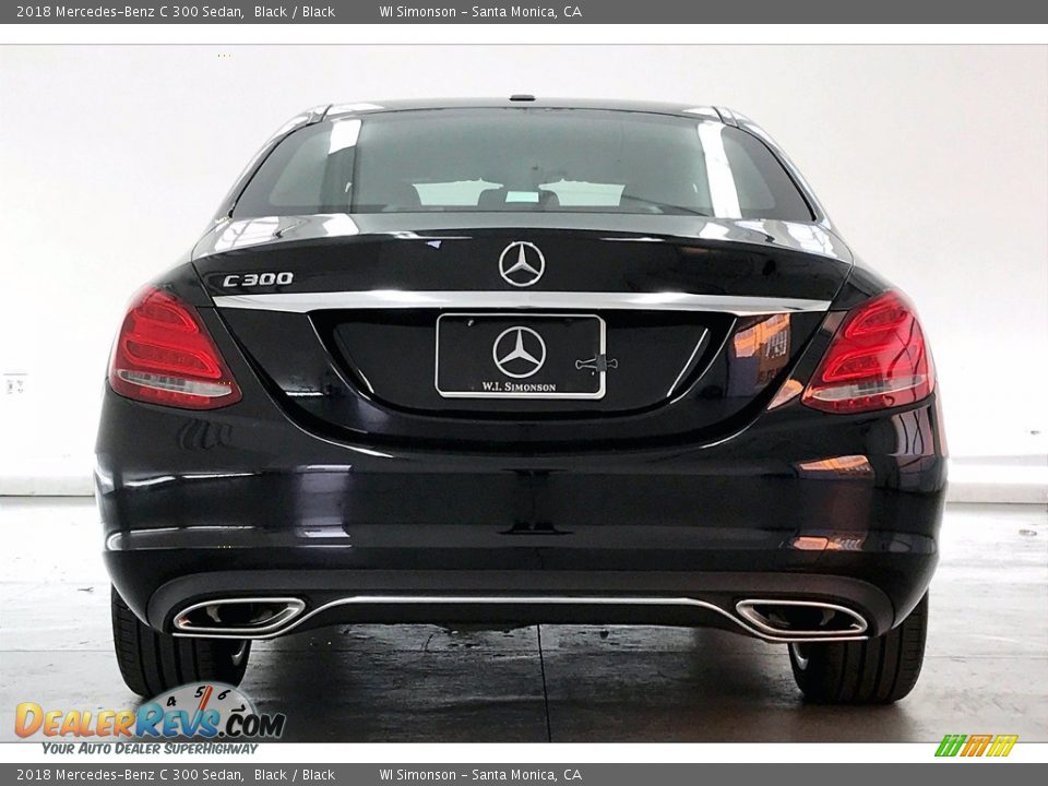 2018 Mercedes-Benz C 300 Sedan Black / Black Photo #3