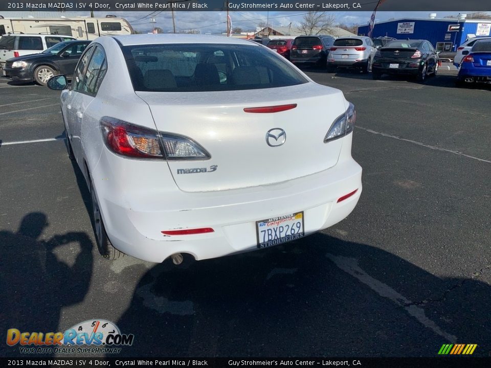 2013 Mazda MAZDA3 i SV 4 Door Crystal White Pearl Mica / Black Photo #5