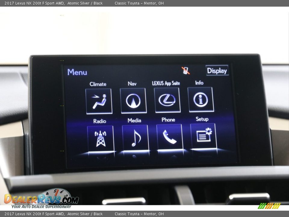 2017 Lexus NX 200t F Sport AWD Atomic Silver / Black Photo #12
