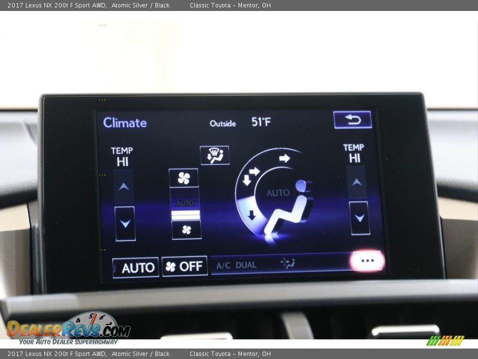 2017 Lexus NX 200t F Sport AWD Atomic Silver / Black Photo #15