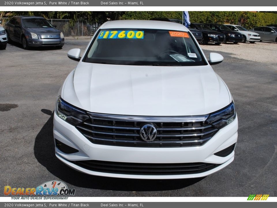 2020 Volkswagen Jetta S Pure White / Titan Black Photo #3