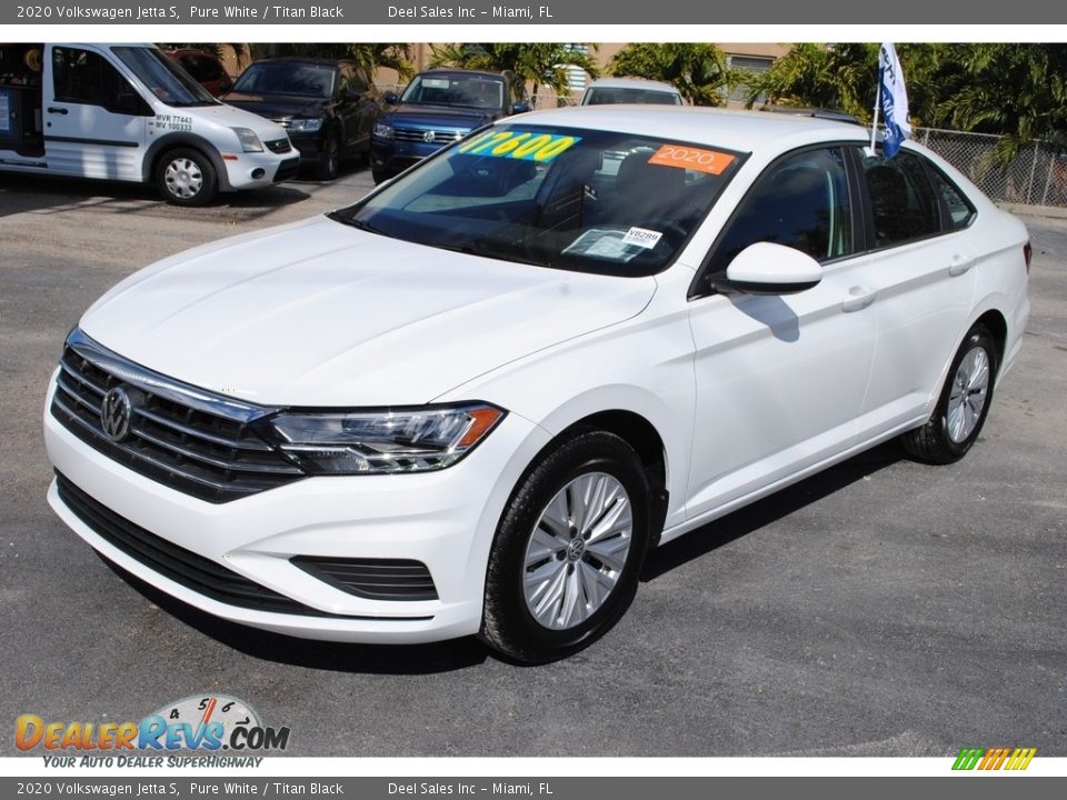 2020 Volkswagen Jetta S Pure White / Titan Black Photo #4