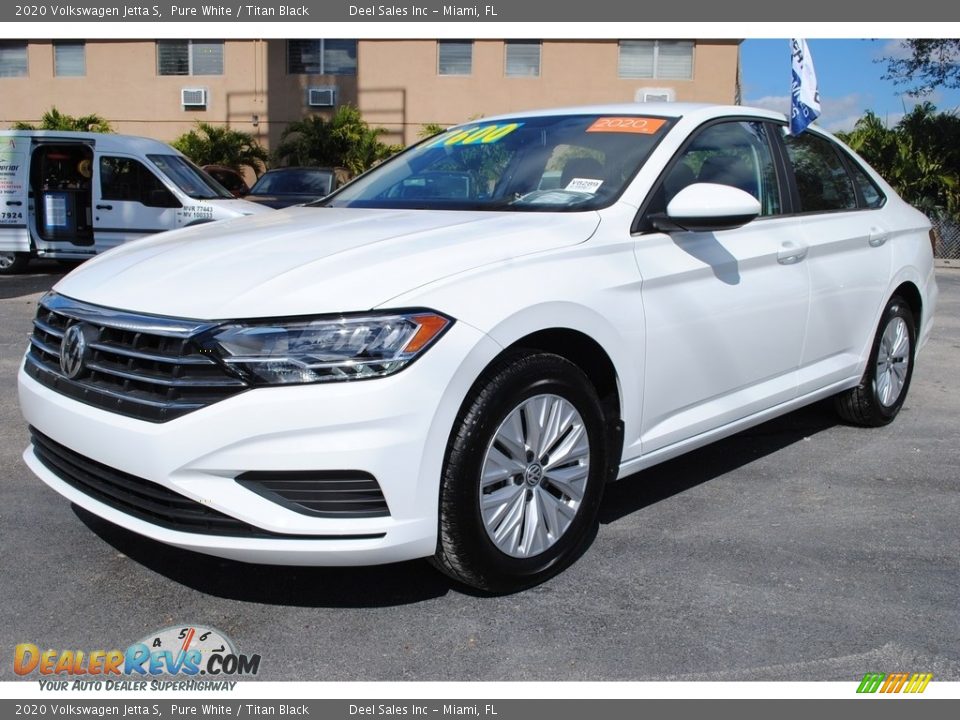 2020 Volkswagen Jetta S Pure White / Titan Black Photo #5